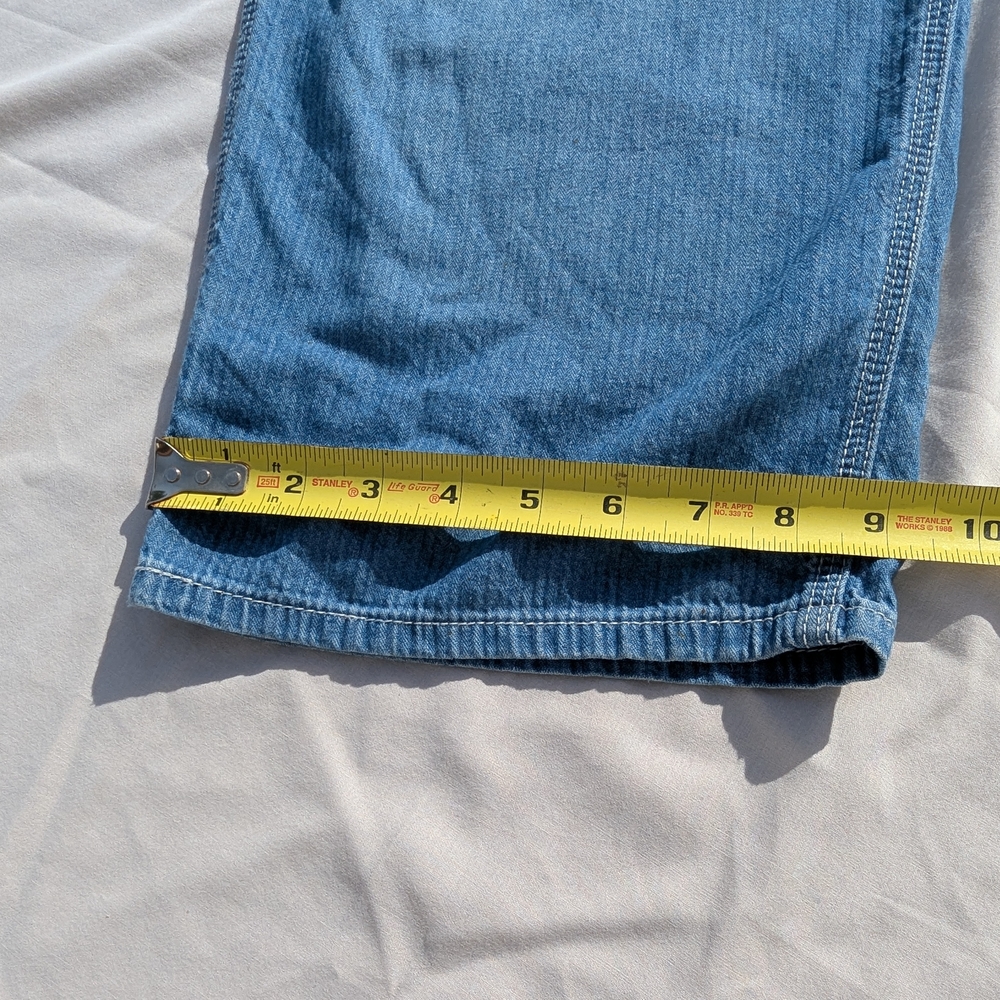 MAKE OFFER! Vintage 80s Classic Buffalo Blue Jean Overalls by David Bitton - Picture 12 of 16